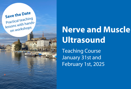 Save the date for our next Nerve and Muscle Ultrasound Teaching course in 2025
