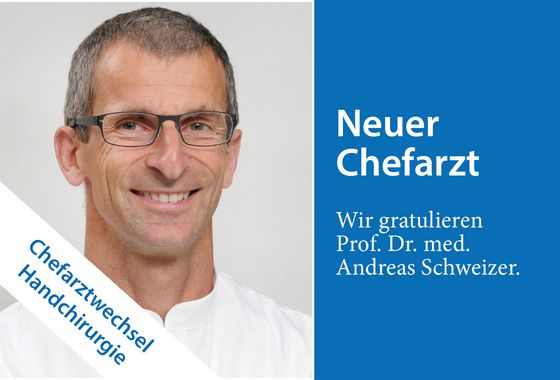 Prof. Andreas Schweizer wird neuer Chefarzt Handchirurgie