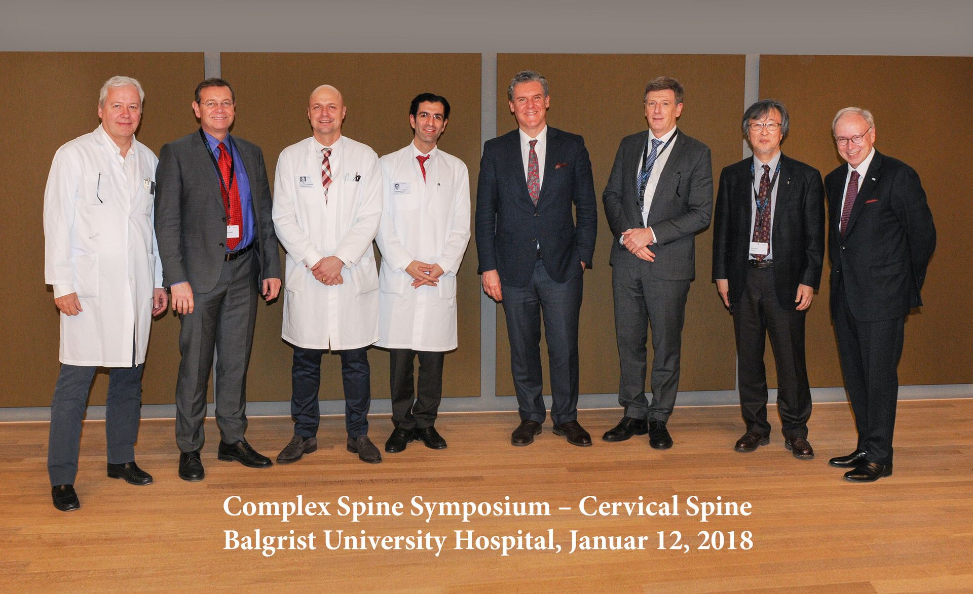 The international faculty of the Complex Spine Symposium 2017 at Balgrist University Hospital