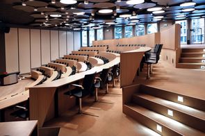 The auditorium is equipped with 146 seats