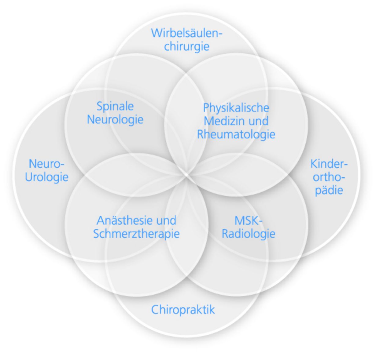 Acht auf die Wirbelsäule spezialisierte Fachbereiche konzentrieren ihre Expertise an einem Ort 