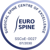 Euro Spine Zertifikat in Form eines Siegels.