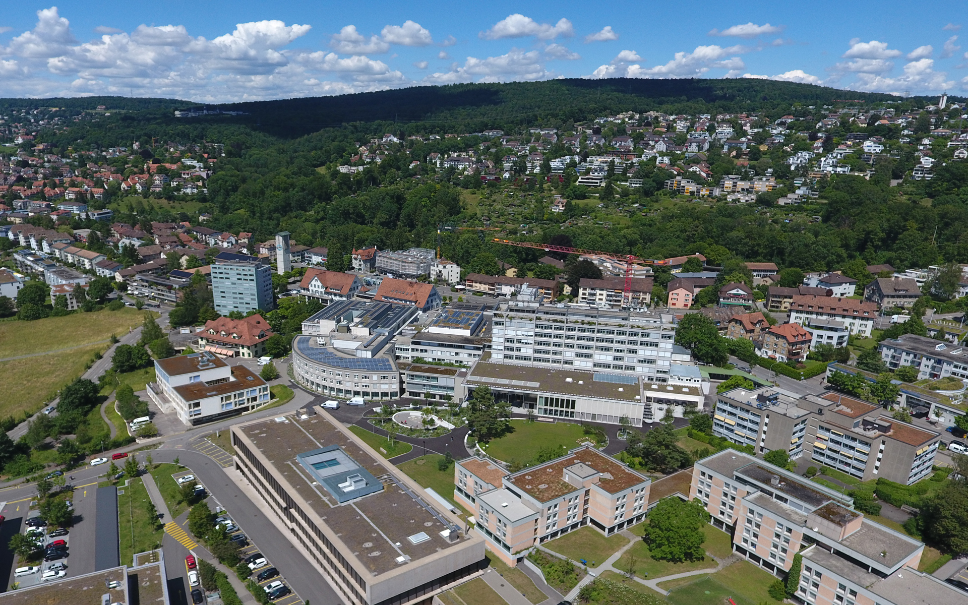 Drone image of the Lengg health area