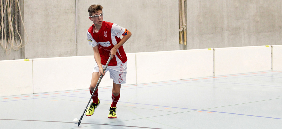 Martin Burkart, Kantonsschüler und Nachwuchs-Unihockeyaner bei Zug United